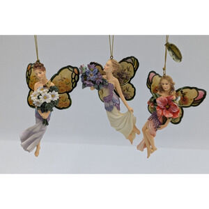 Lena Liu's Hummingbird Garden Angel Fairy Figures Ornaments Ornament Set of 3 #5